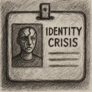 A drawing of a ID card