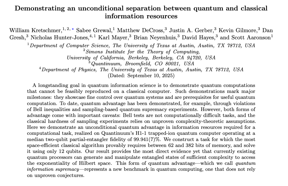 The abstract from the paper published on arXiv describing the new approach.