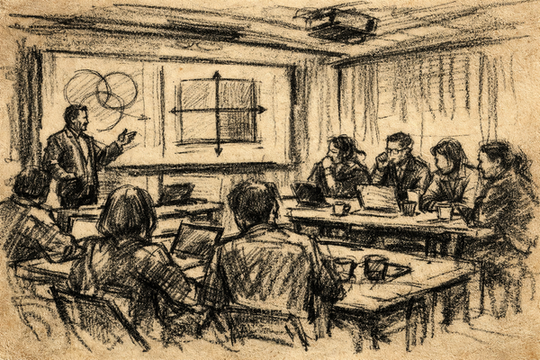 A drawing of the UCL Knowledge Lab